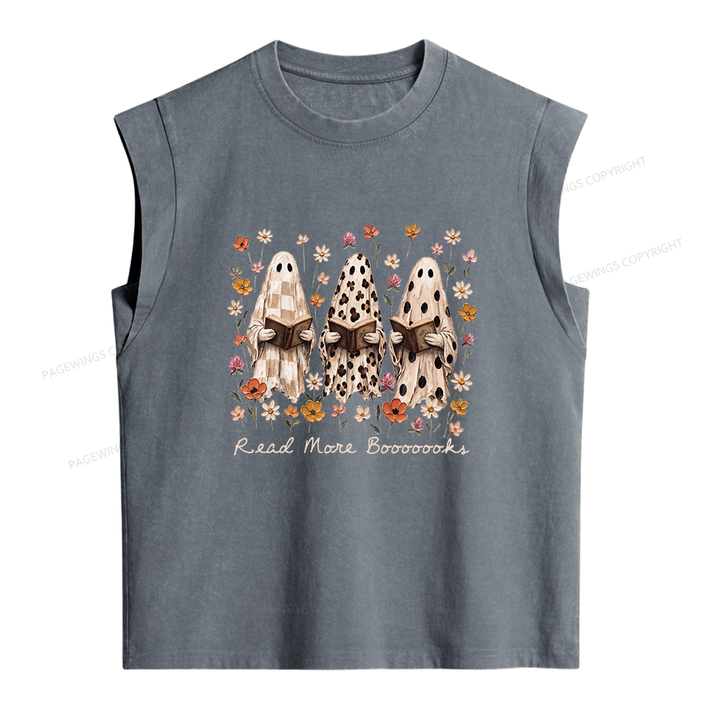 Pagewings Wildflowers Ghost Women's Washed Tank Top