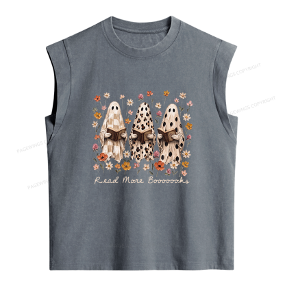 Pagewings Wildflowers Ghost Women's Washed Tank Top