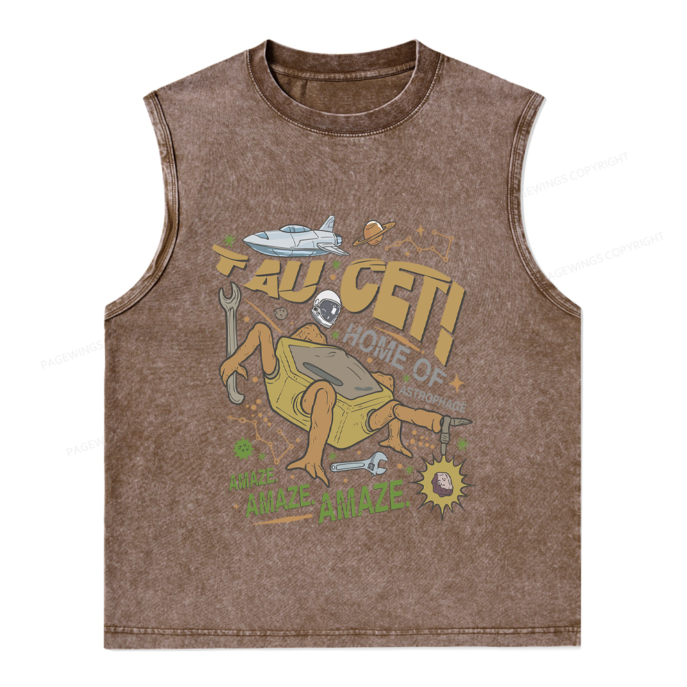 Pagewings Rocky Bookish Unisex Washed Tank Top