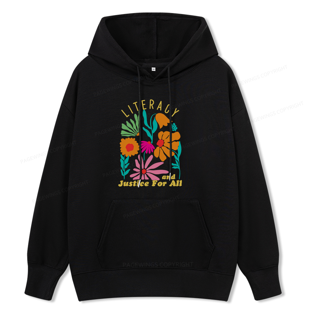 Pagewings Literacy And Justice Unisex Classic Hoodie