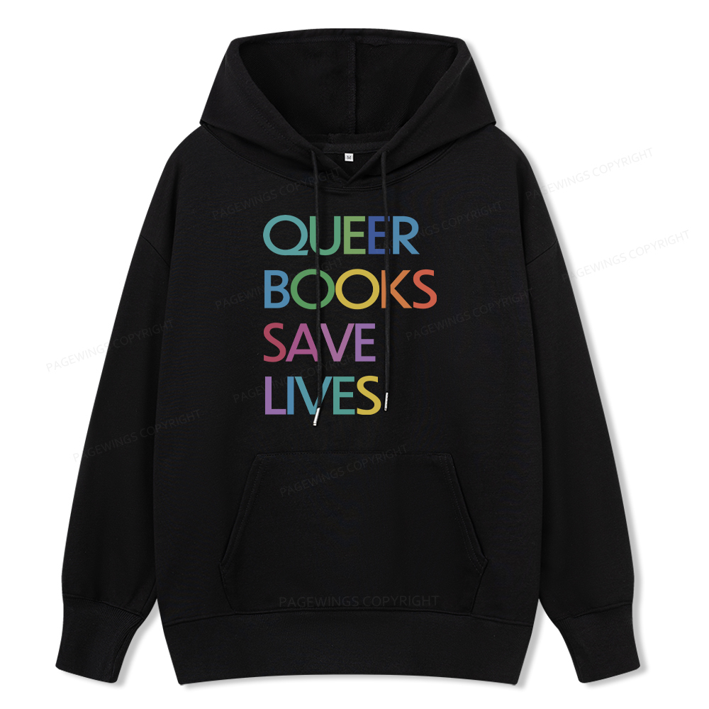 Pagewings Queer Books Save Live Unisex Classic Hoodie