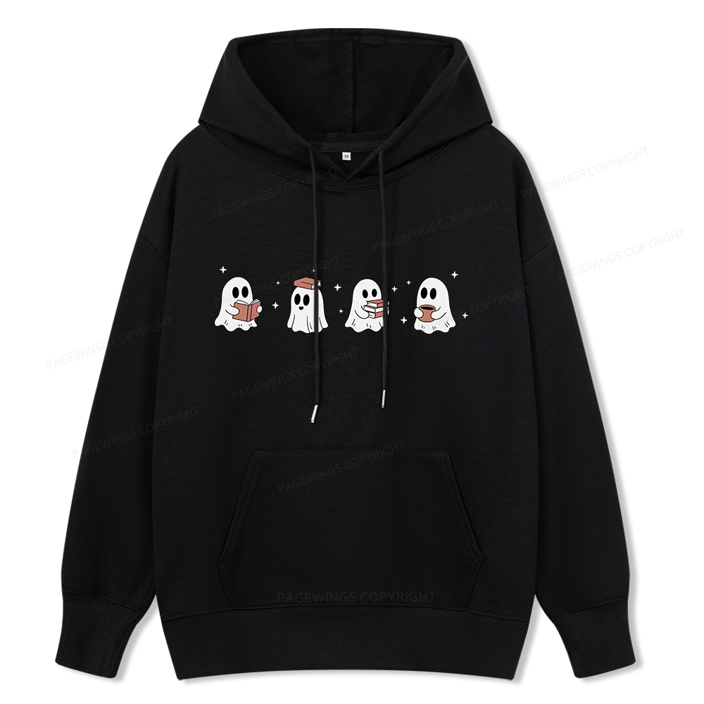 Pagewings Bookish Ghost Unisex Classic Hoodie