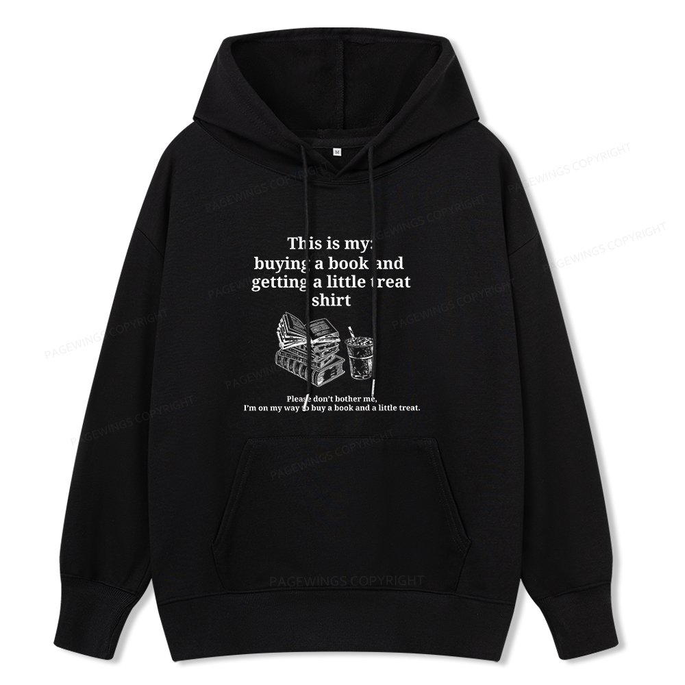 Pagewings Buying A Book And Getting A Little Treat Unisex Classic Hoodie