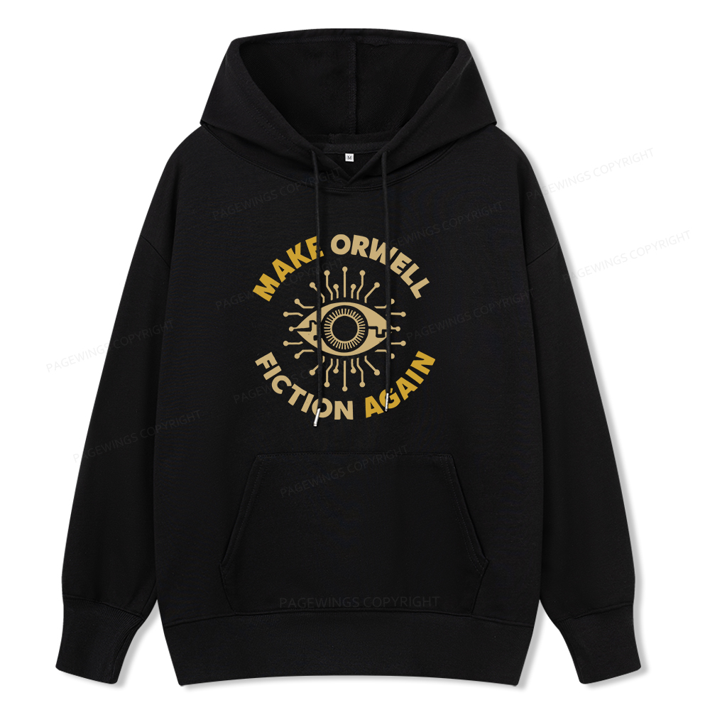 Pagewings Make Orwell Fiction Again Unisex Classic Hoodie