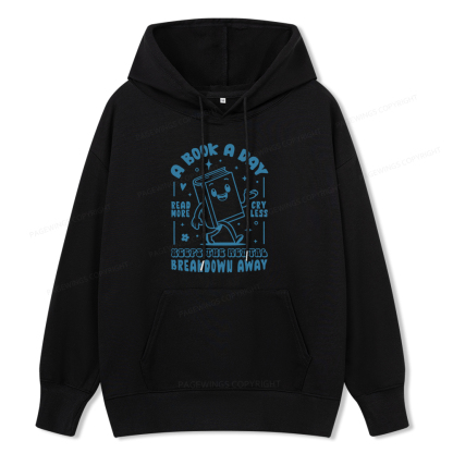 Pagewings A Book A Day Keeps The Mental Breakdown Away Unisex Classic Hoodie
