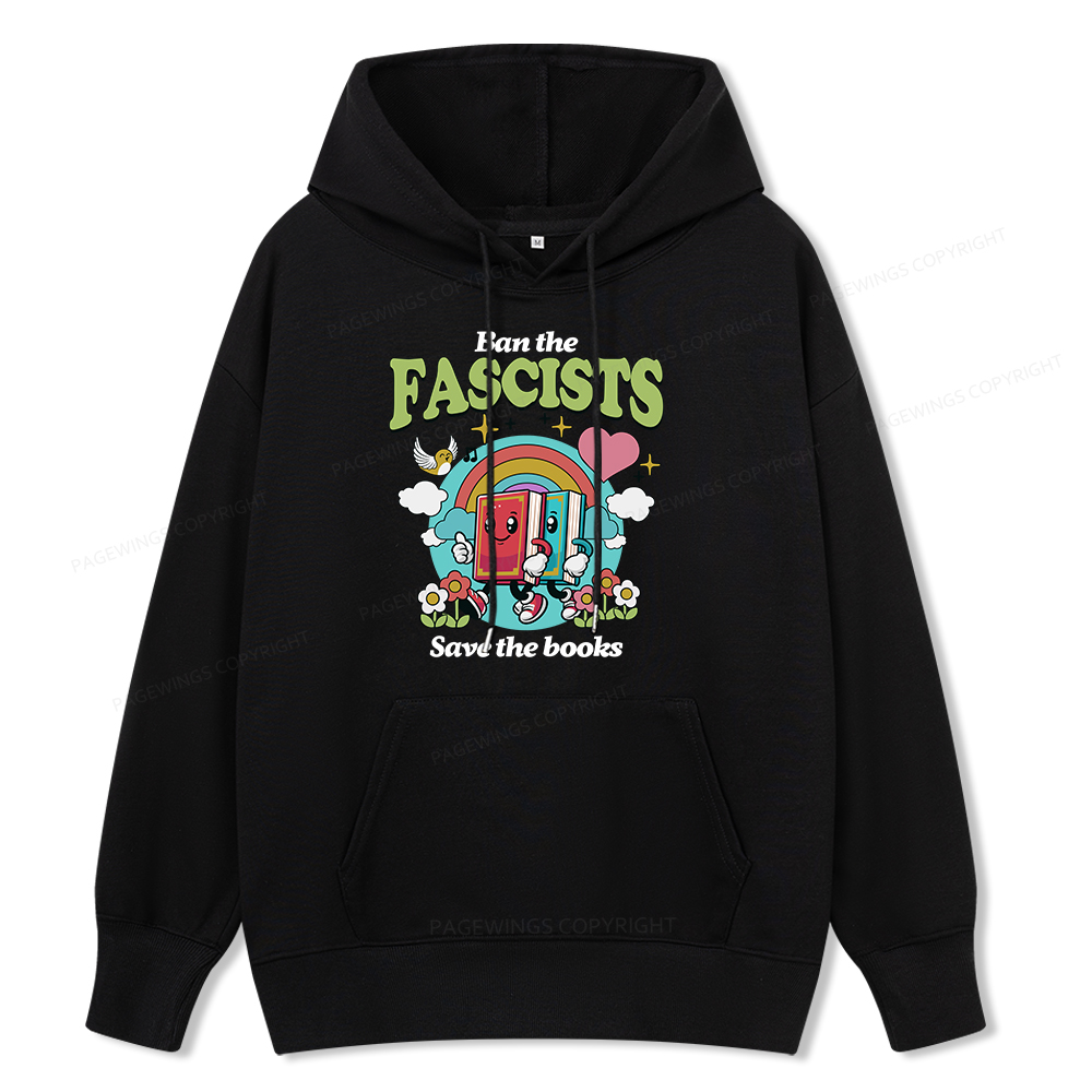 Pagewings Ban the Fascists Save the Books Unisex Classic Hoodie