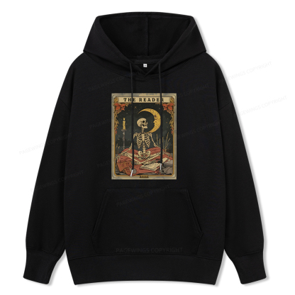 Pagewings The Reader Tarot Card Unisex Classic Hoodie