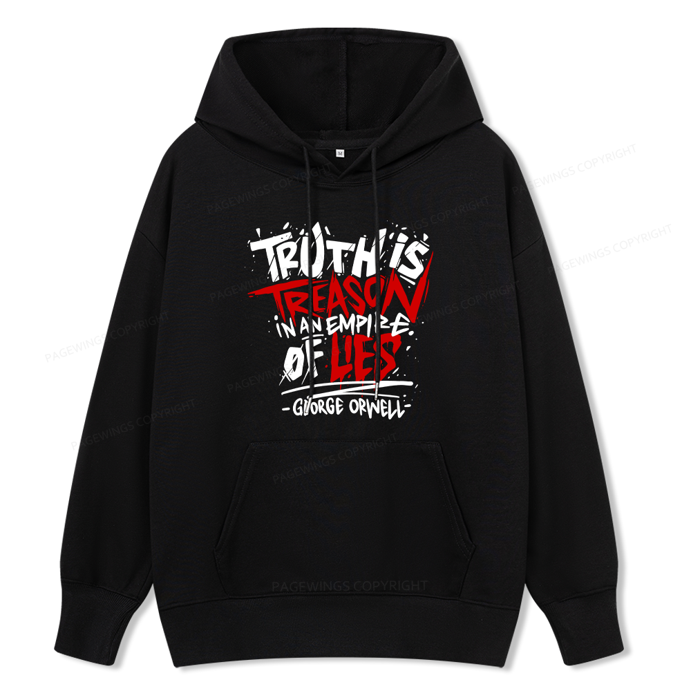 Pagewings Truth Is Treason In An Empire Of Lies Unisex Classic Hoodie
