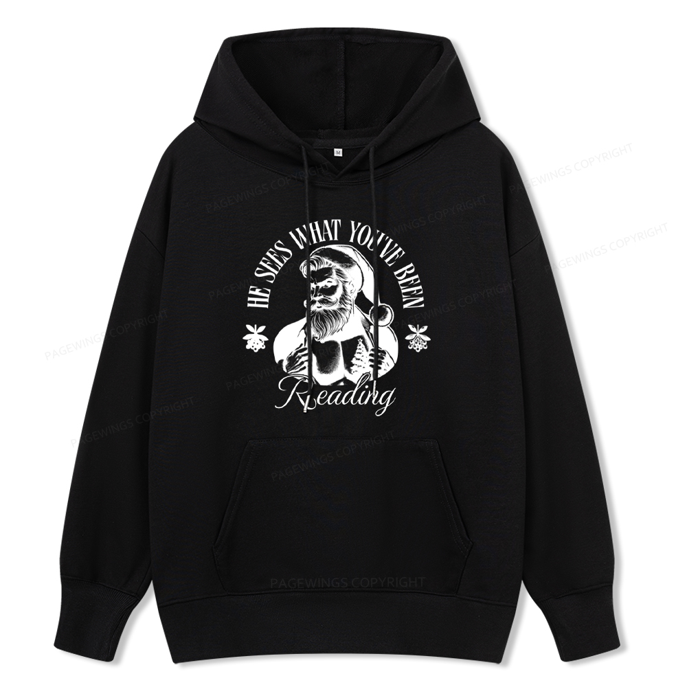 Pagewings He Sees What You've Been Reading Unisex Classic Hoodie
