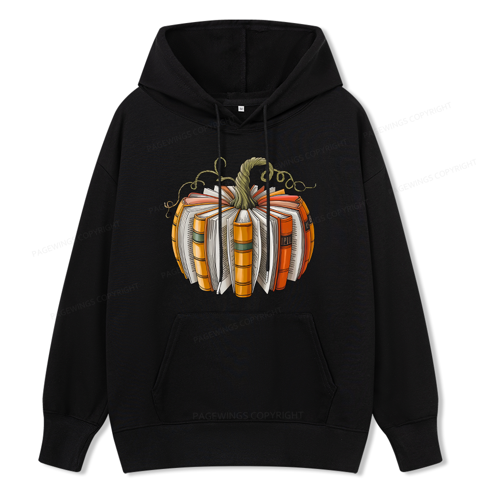 Pagewings Fall Book Pumpkin Unisex Classic Hoodie