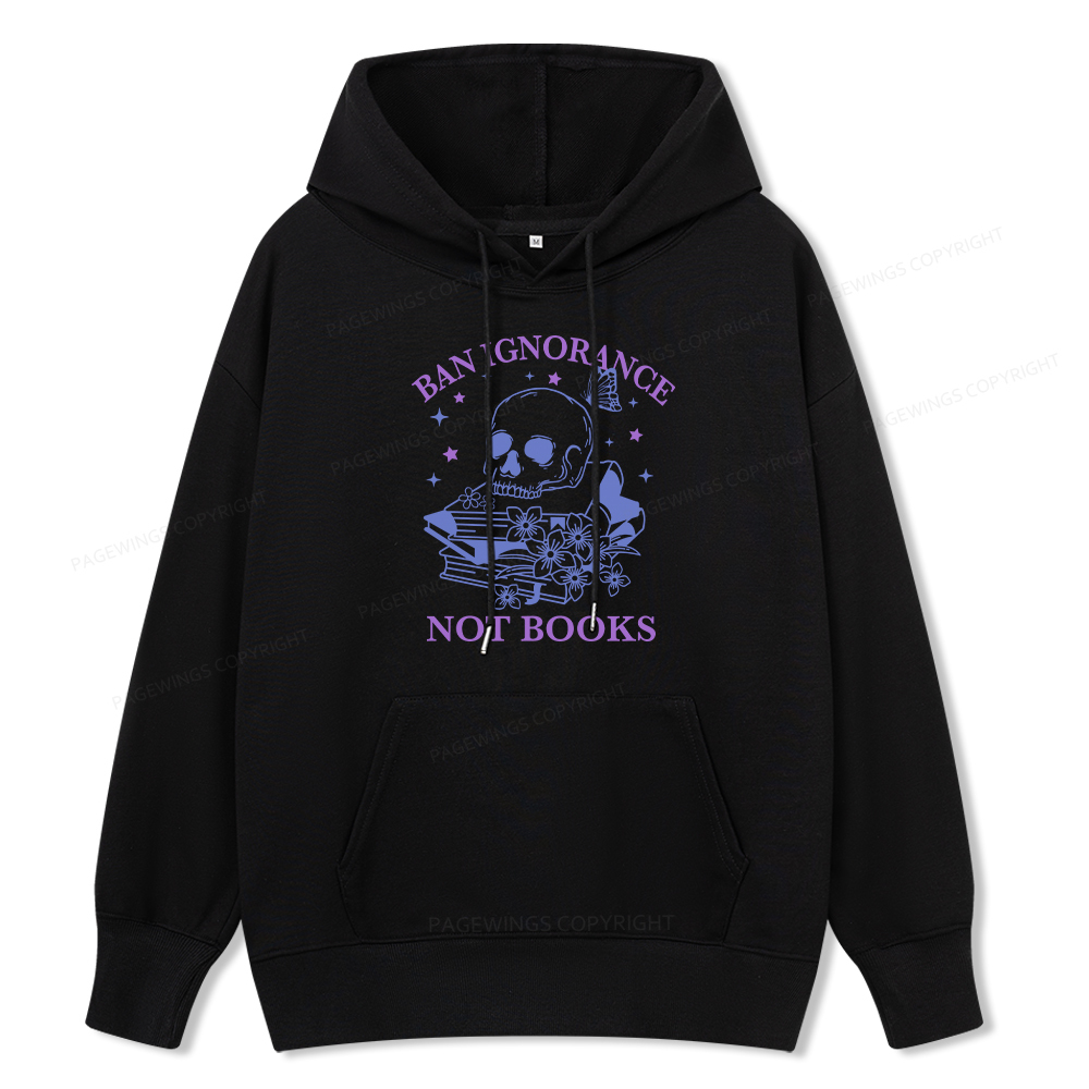 Pagewings Ban Lgnorance Not Books Unisex Classic Hoodie