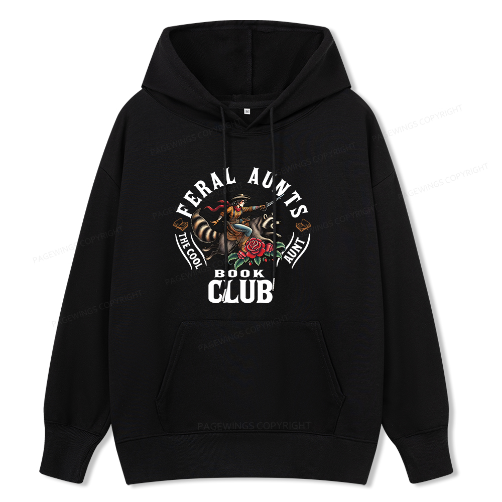 Pagewings Feral Aunt Social Book Club Unisex Classic Hoodie
