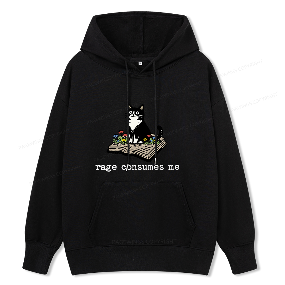 Pagewings Rage Consumes Me Unisex Classic Hoodie