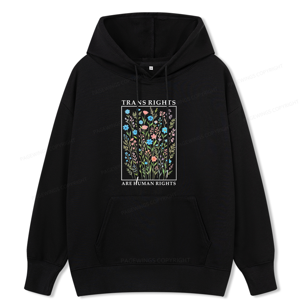 Pagewings Trans Rights Are Human Rights Unisex Classic Hoodie