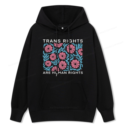 Pagewings Trans Rights Are Human Rights Unisex Classic Hoodie