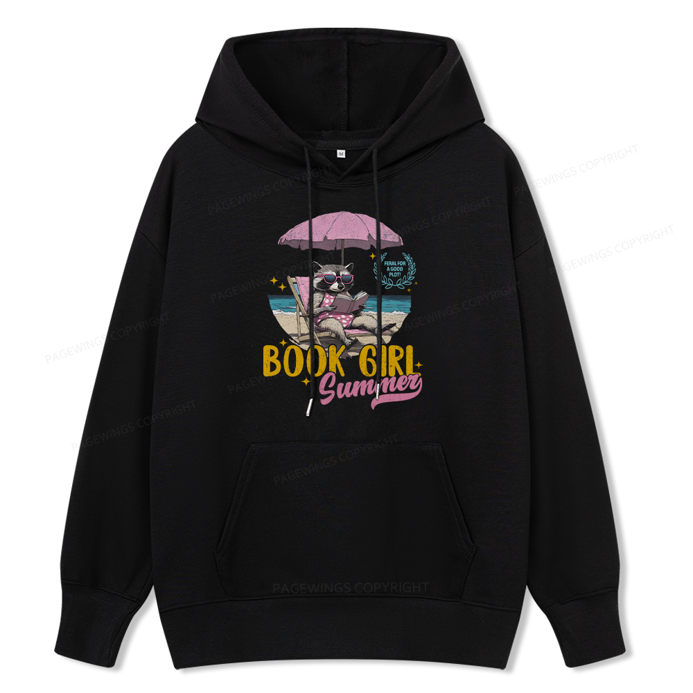 Pagewings Book Girl Summer Unisex Classic Hoodie