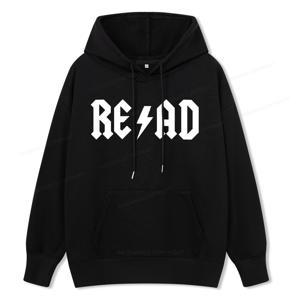 Pagewings Read Back In The Library "rock And Roll Unisex Classic Hoodie