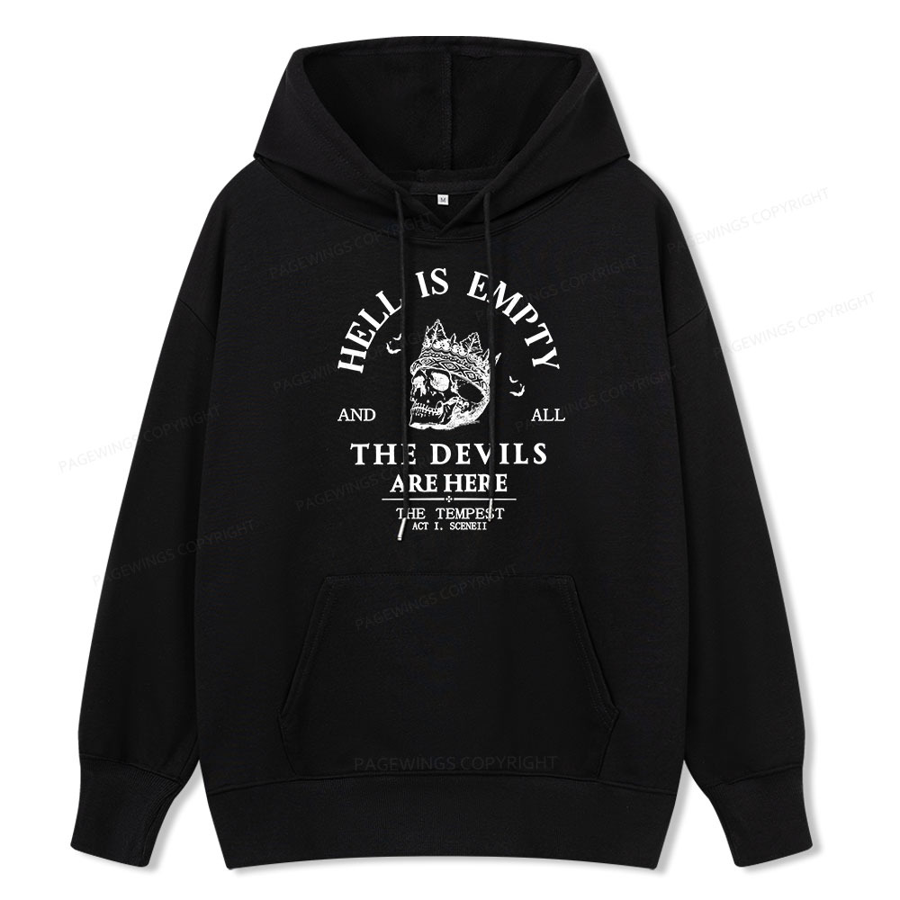 Pagewings Hell Is Empty And All The Devils Are Here Unisex Classic Hoodie