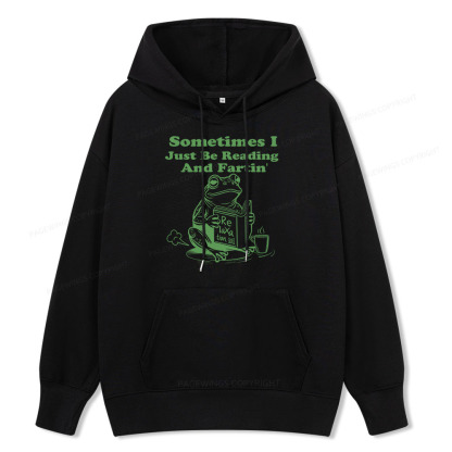 Pagewings Sometimes I Just Be Reading and Fartin Unisex Classic Hoodie