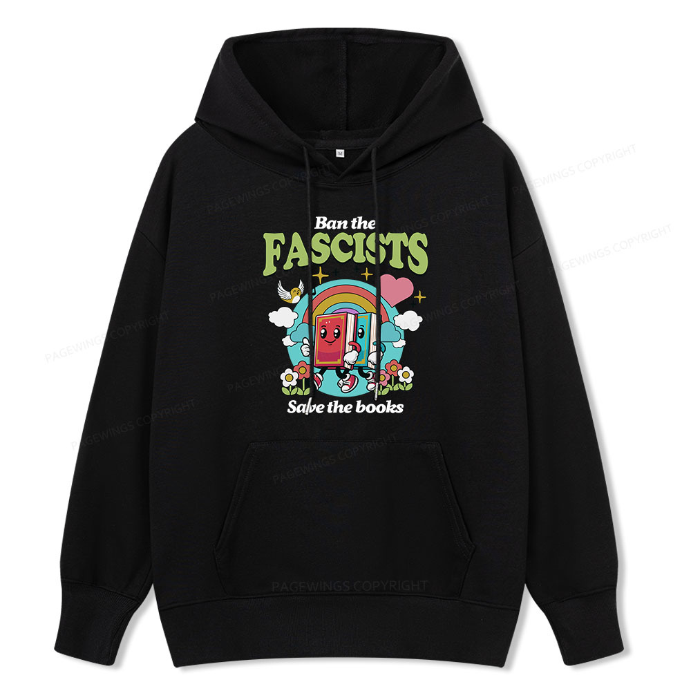 Pagewings Ban the Fascists Save the Books Unisex Classic Hoodie
