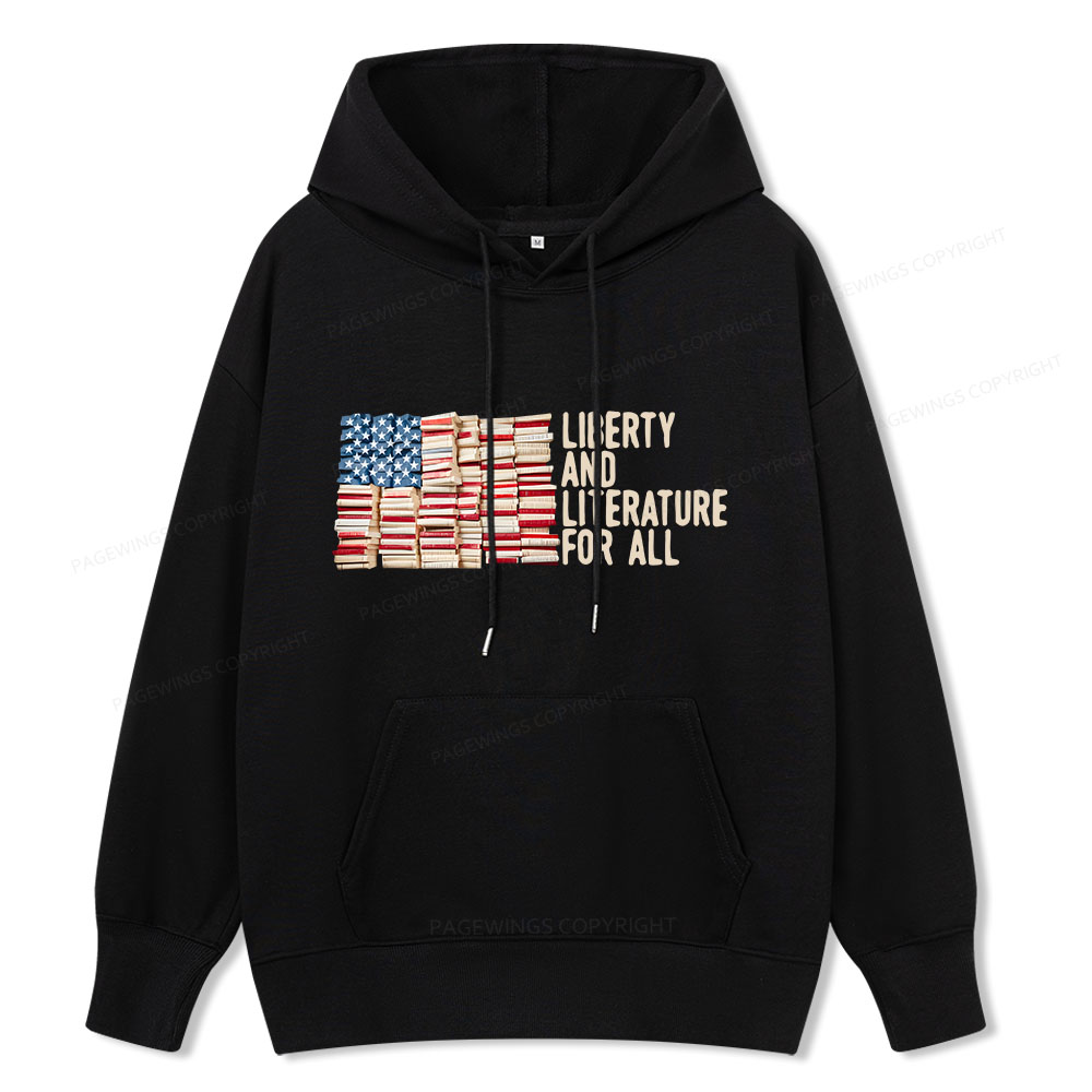 Pagewings Liberty And Literature For All Unisex Classic Hoodie