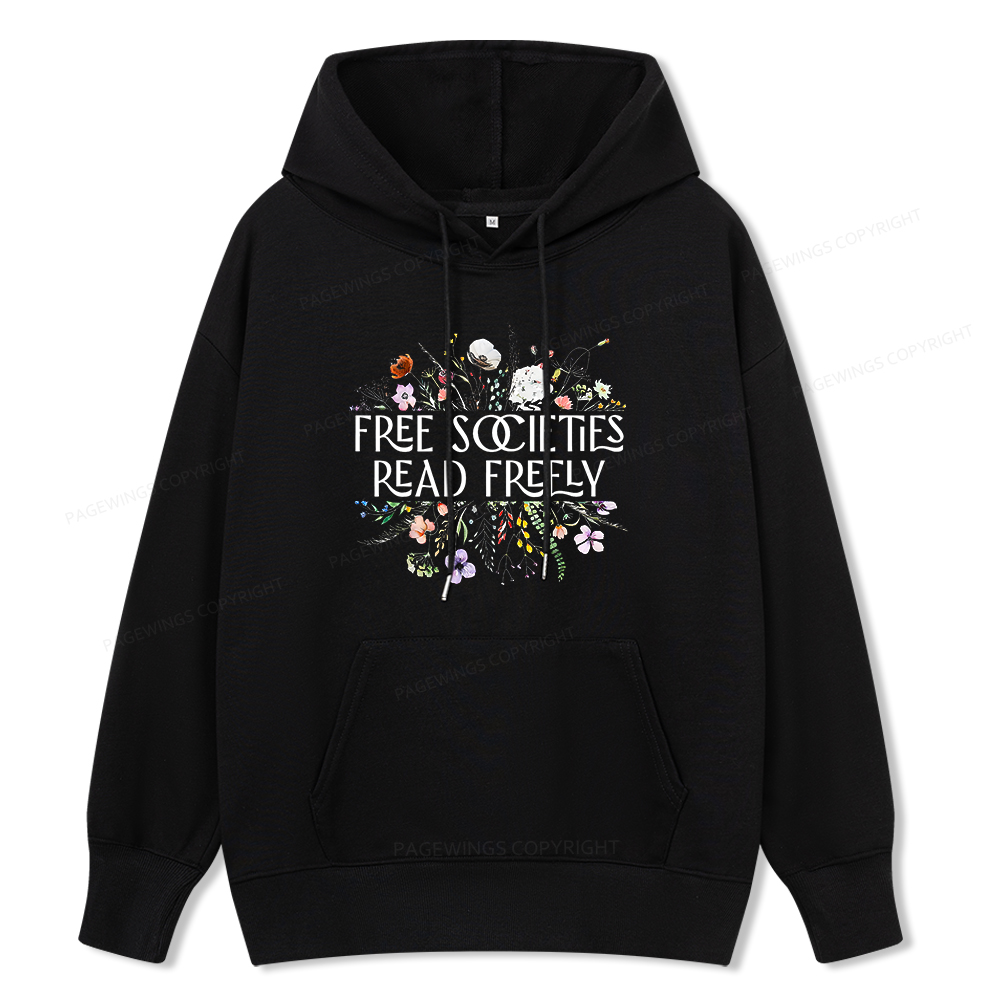 Pagewings Free Societies Read Freely Unisex Classic Hoodie