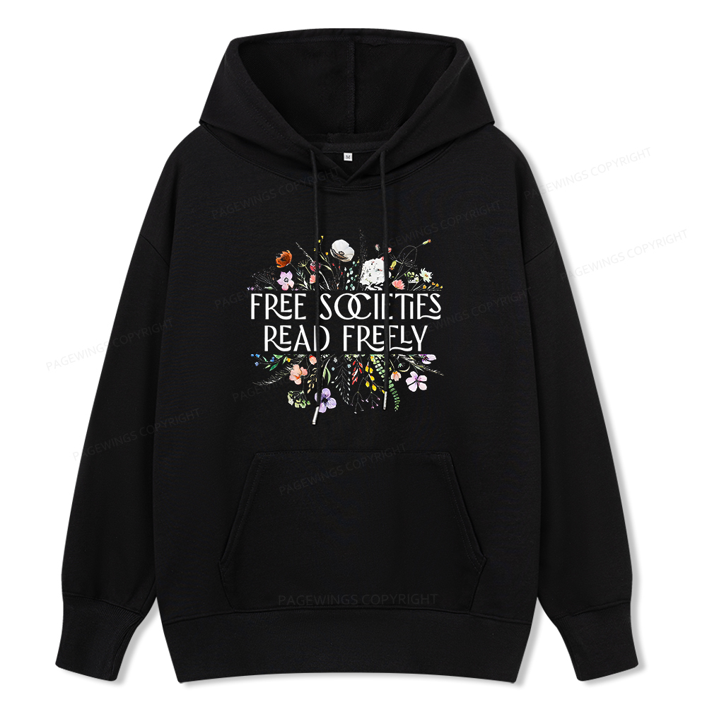 Pagewings Free Societies Read Freely Unisex Classic Hoodie