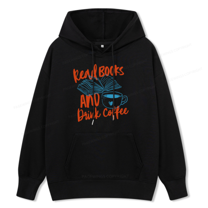 Pagewings Read Books And Drink Coffee Bookish Unisex Classic Hoodie