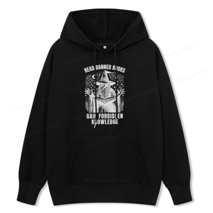 Pagewings Read Banned Books Gain Forbidden Knowledge Unisex Classic Hoodie