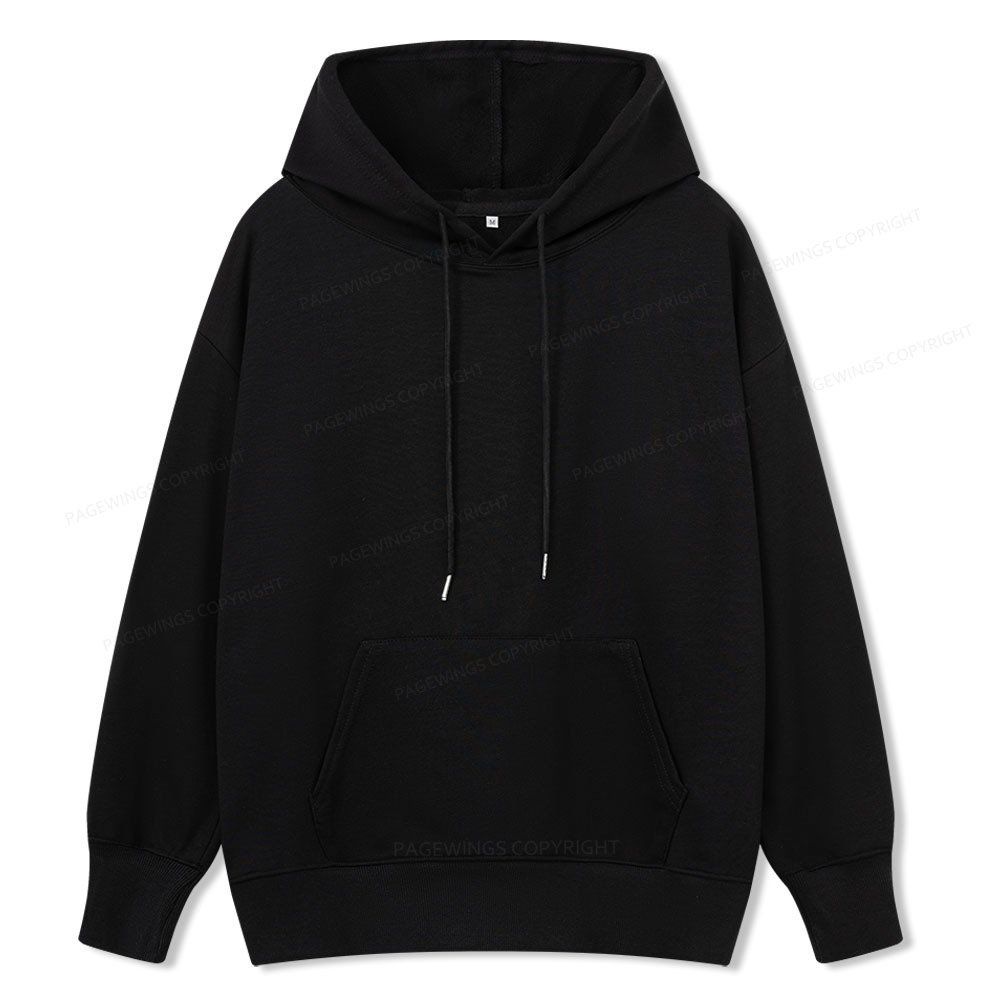 Pagewings Comfortable Solid Color Unisex Classic Hoodie
