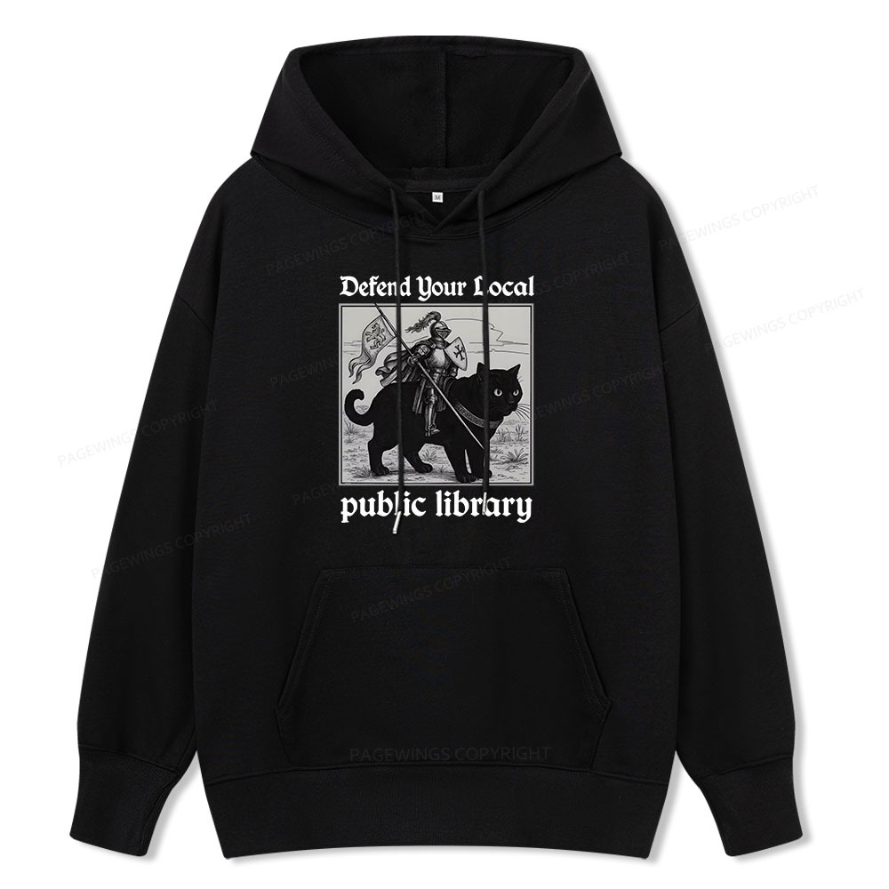Pagewings Defend Your Local public library Unisex Classic Hoodie
