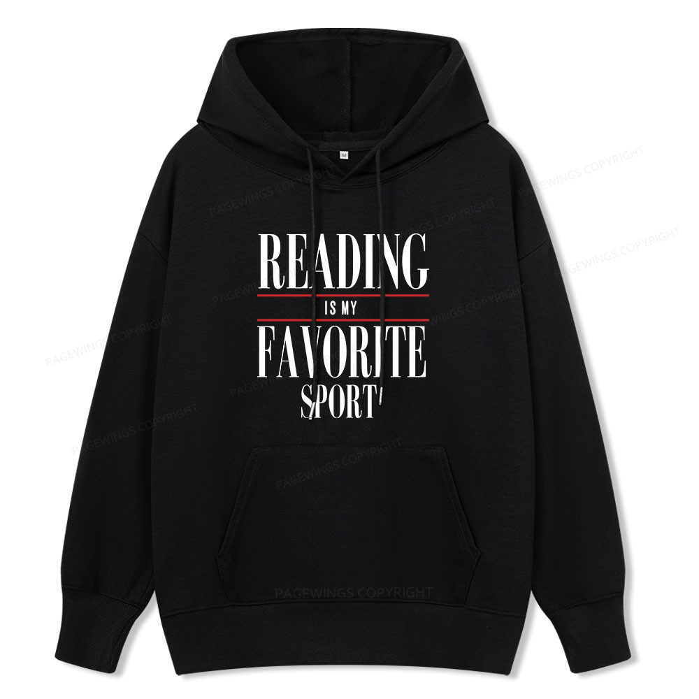 Pagewings Reading Is My Favorite Sport Unisex Classic Hoodie