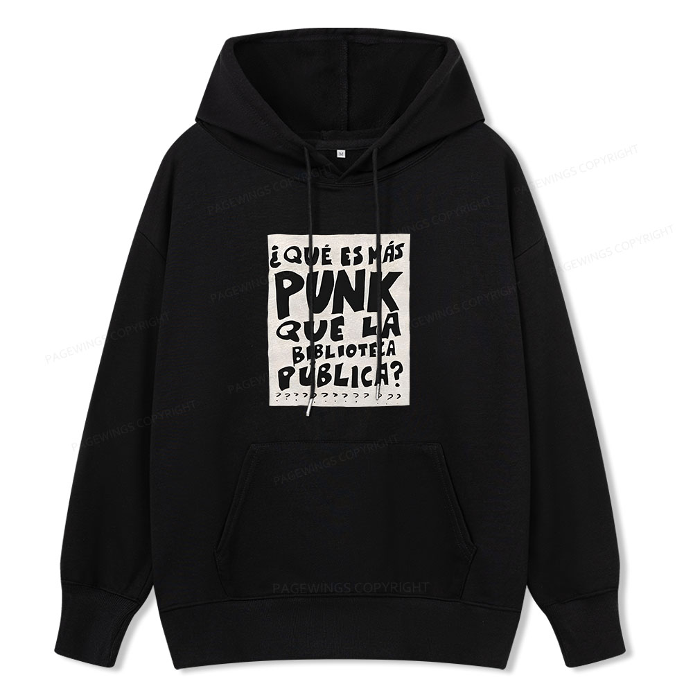 Pagewings What's More Punk Than The Public Library Unisex Classic Hoodie