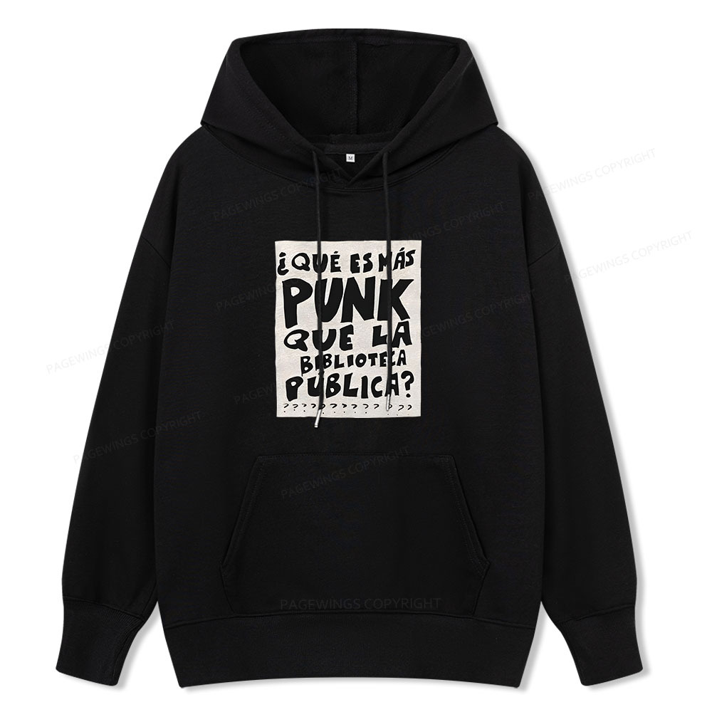 Pagewings What's More Punk Than The Public Library Unisex Classic Hoodie