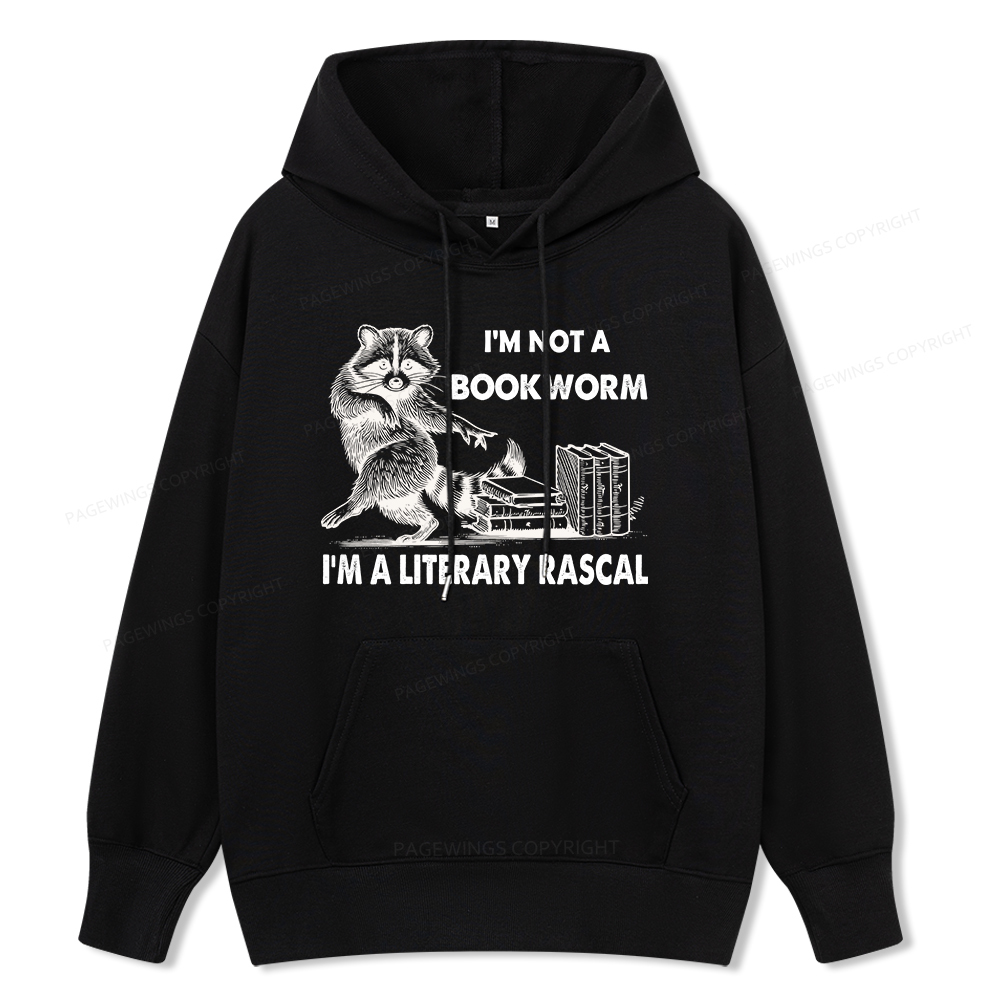 Pagewings I'm Not A Bookworm I'm A Literary Rascal Unisex Classic Hoodie