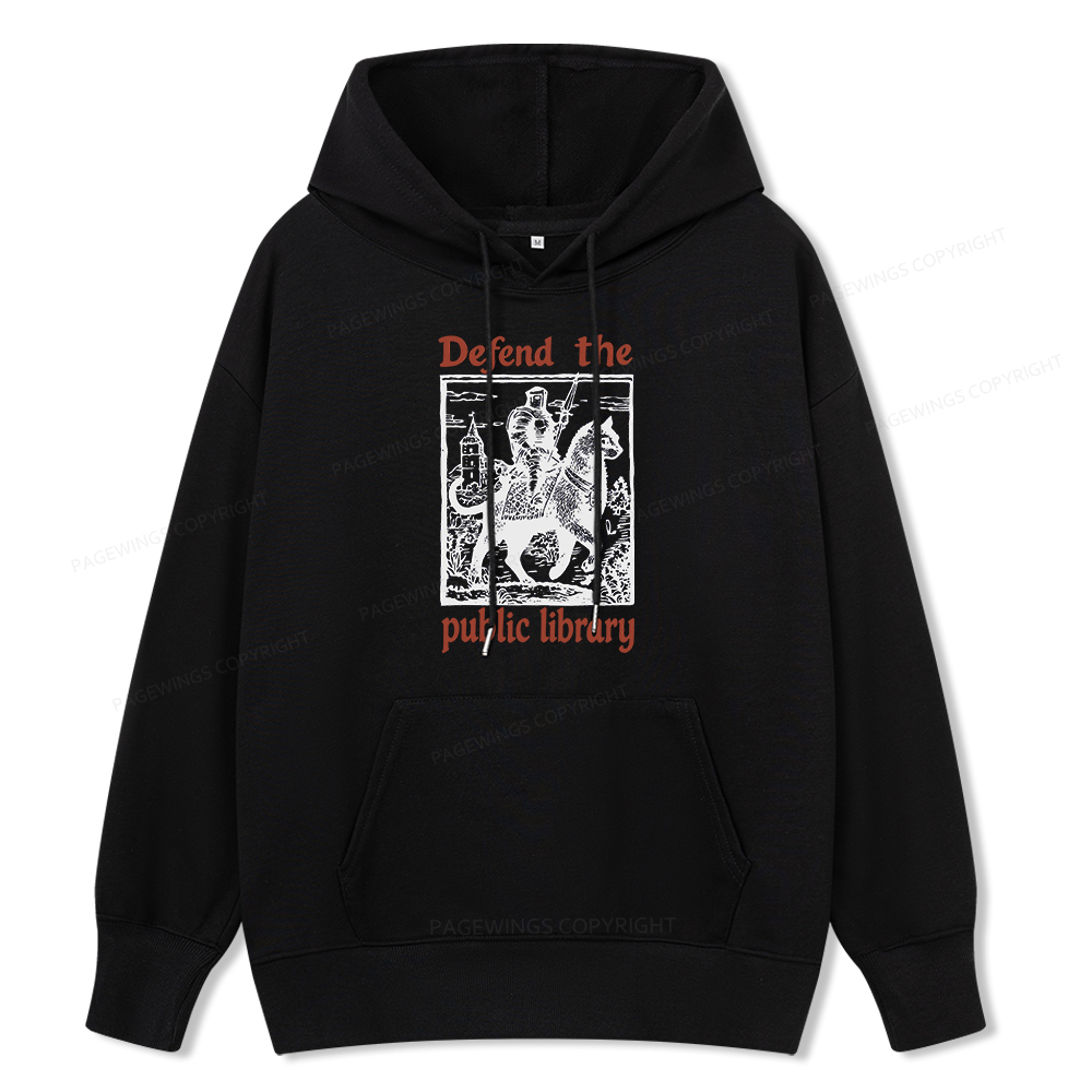 Pagewings Defend the Public Library Unisex Classic Hoodie