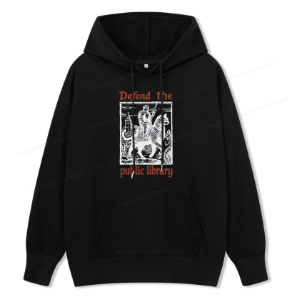Pagewings Defend the Public Library Unisex Classic Hoodie