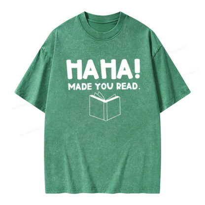 Pagewings Made You Read Unisex Washed T-shirt