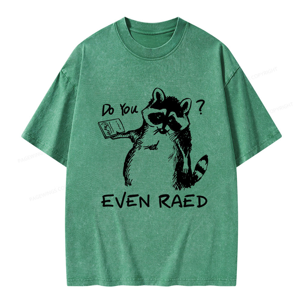 Pagewings Do You Even Read Unisex Washed T-shirt