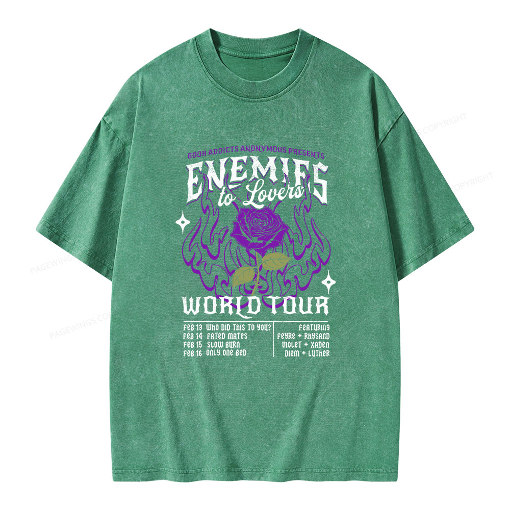 Pagewings Enemies To Lovers Comfort Colors Unisex Washed T-shirt