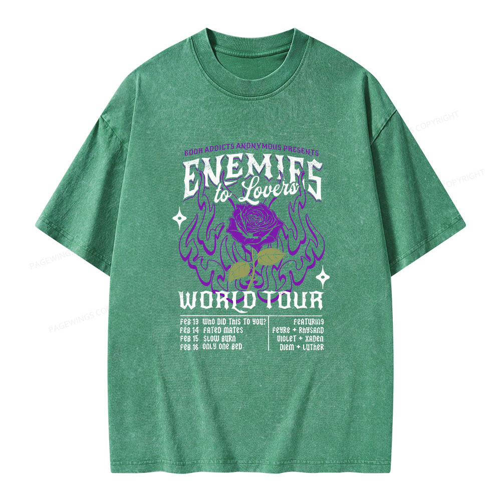 Pagewings Enemies To Lovers Comfort Colors Unisex Washed T-shirt