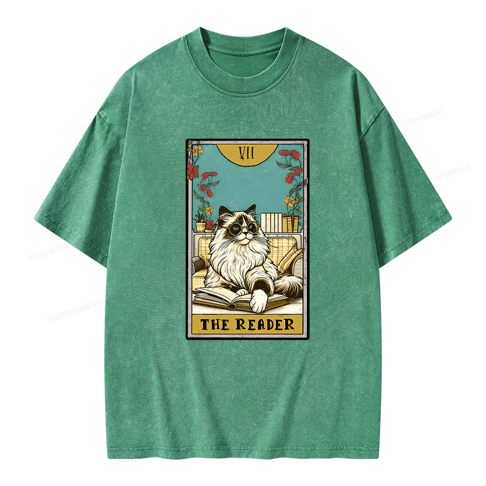 Pagewings The reader Unisex Washed T-shirt