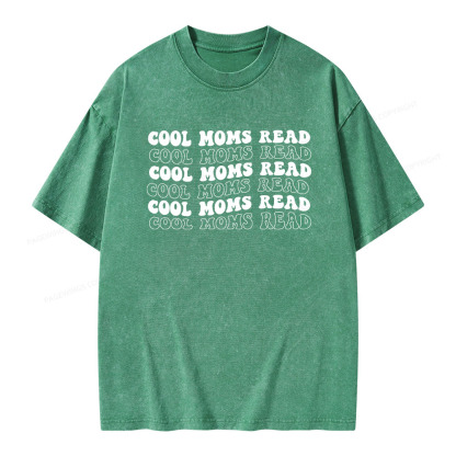Pagewings Cool Moms Read Unisex Washed T-shirt