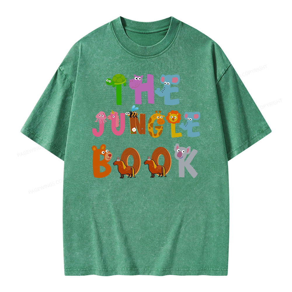 Pagewings THE JUNGLE BOOK T-Shirt Unisex Washed T-shirt