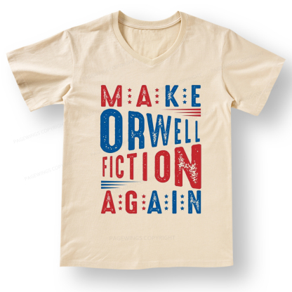 Pagewings 1984 Book V-neck T-shirt