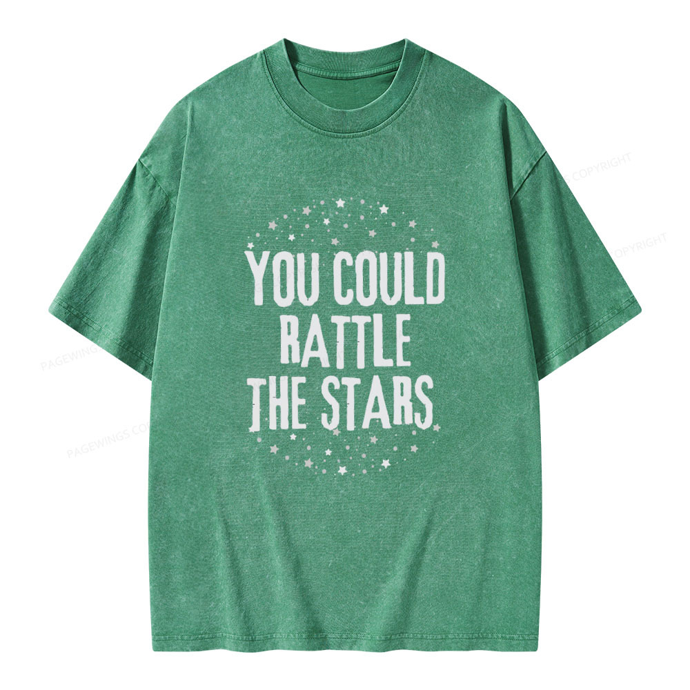 Pagewings You Could Rattle the Stars Unisex Washed T-shirt