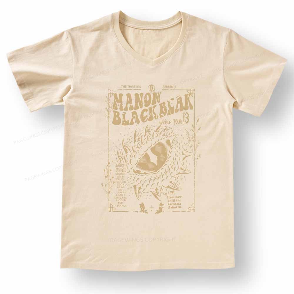 Pagewings ACOTAR Crescent City Rhysand V-neck T-shirt