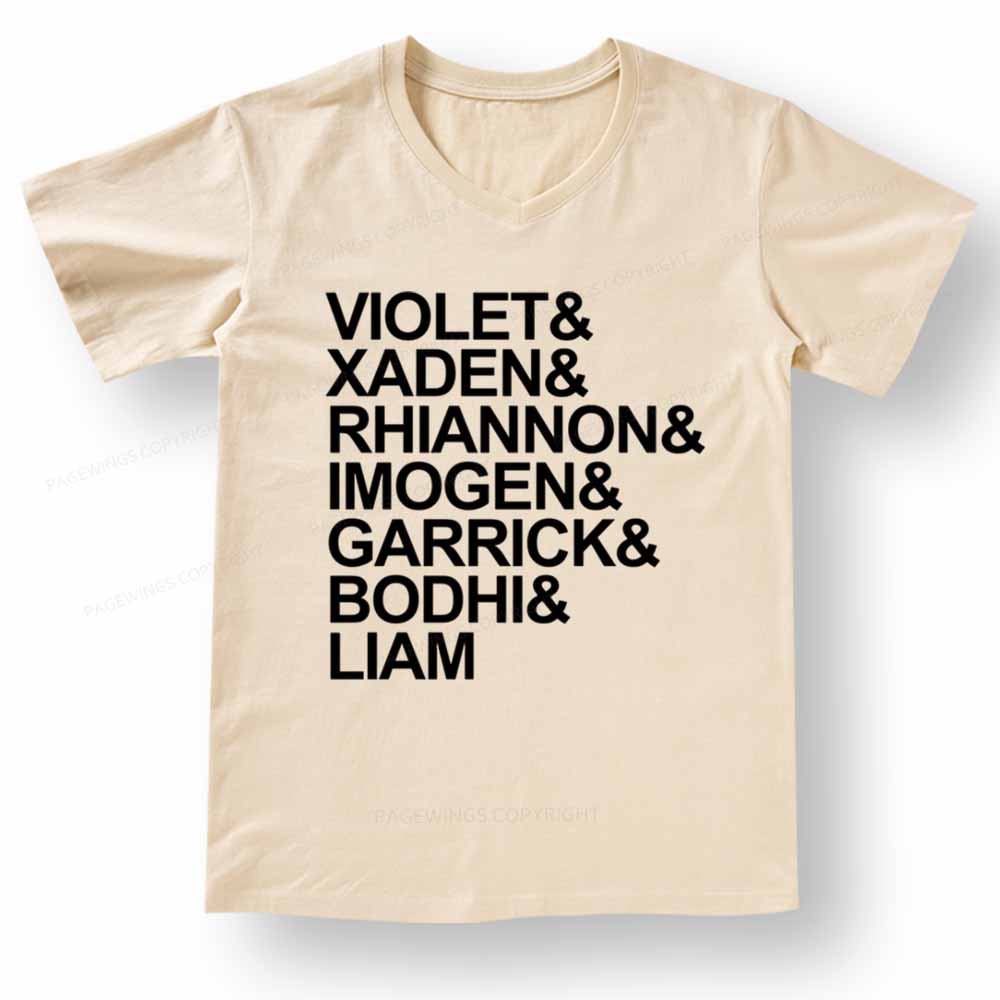 Pagewings Fourth Wing MC Classic T-Shirt V-neck T-shirt