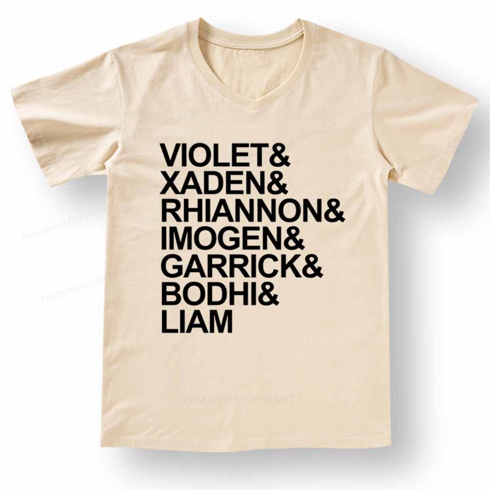 Pagewings Fourth Wing MC Classic T-Shirt V-neck T-shirt