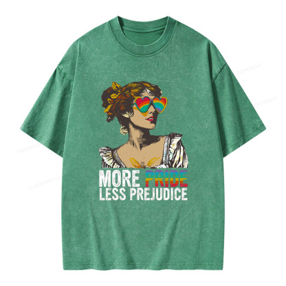 Pagewings More Pride Less Prejudice Unisex Washed T-shirt
